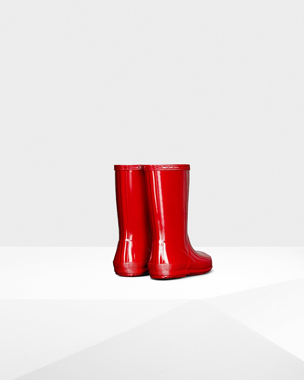 Kids Hunter Original First Classic Gloss | Rain Boots Red | NZ-16953-UTBI